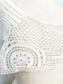 Cream Floral Lace Applique for Front Top